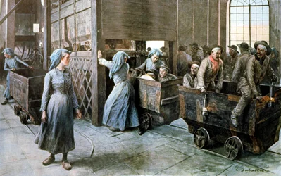 鉱夫、1900年頃